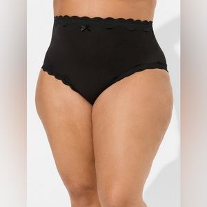 Torrid Cotton High-Rise Cheeky Lace Trim Panty - 3X - NWT